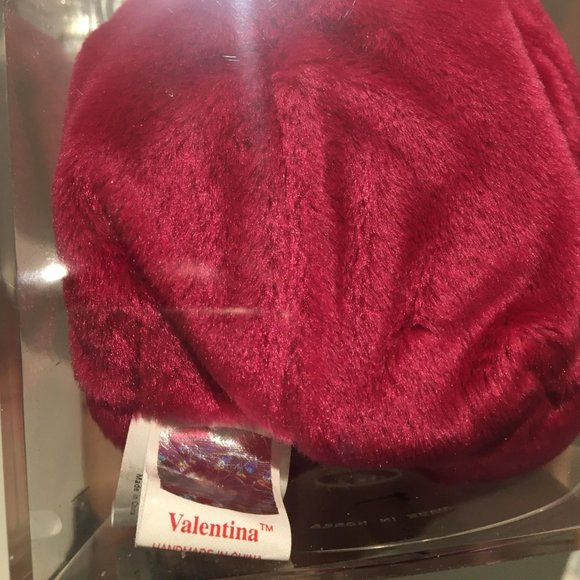 Rare TY beanie baby: Valentina in case - TAG ERROR 1998/99 w hologram New & Mint - Picture 2 of 2